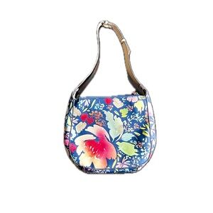 Floral Design Hobo Shoulder Bag